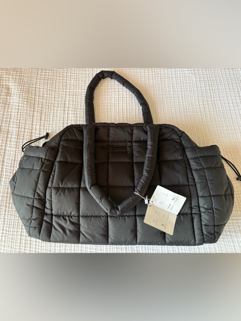 Augustnoa Weekender Black Duffle Bag